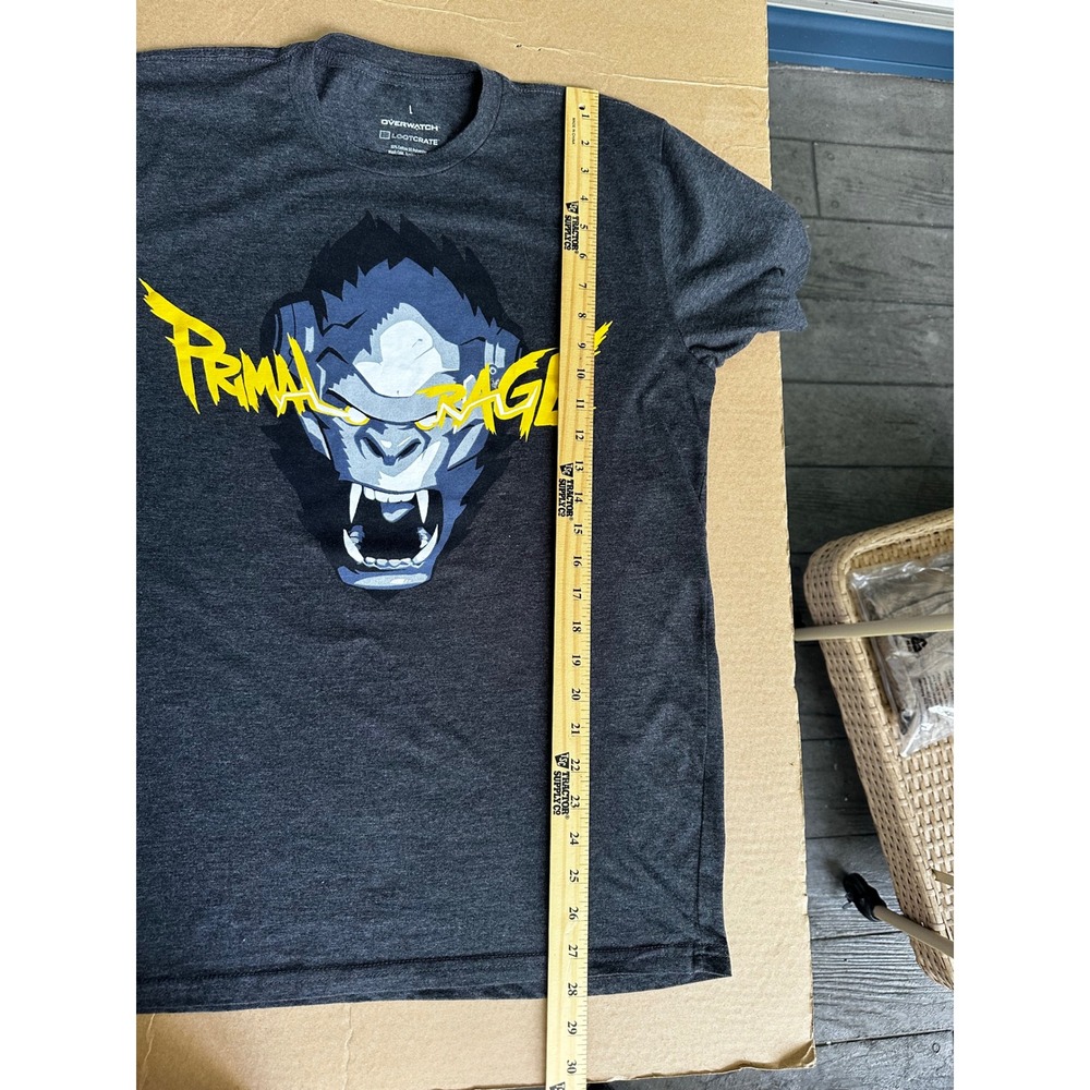 Overwatch Primal Rage Graphic Print T-Shirt Gaming Tee Gray Large - Picture 13 of 13